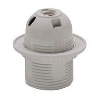 Патрон электрический пластиковый с держателем Feron Е27 230В 1000Вт Белый картинка 